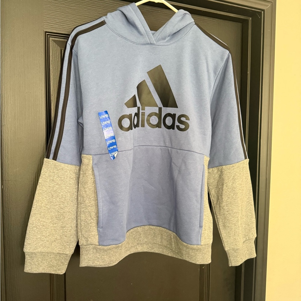 Adidas Two-Tone Blue and Gray Sweatshirt (boys)